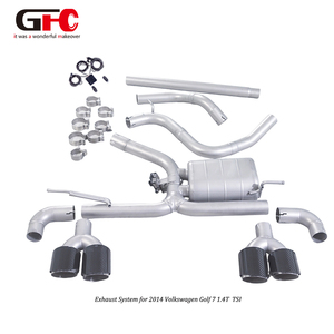 <span class=keywords><strong>Precio</strong></span> de Fábrica GFC para VW <span class=keywords><strong>Golf</strong></span> 7 <span class=keywords><strong>TSI</strong></span> 1.4t 2014 con Sistema de Escape, Silenciador con Puntas Cuádruples de Acero Inoxidable 304, Tubo de Escape Catback - Product Image 2