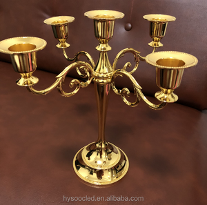 Candelabro Vantage a 3 Bracci, Centrotavola per Matrimoni, Decorazione in Metallo, Portacandele di Lusso - Product Image 2