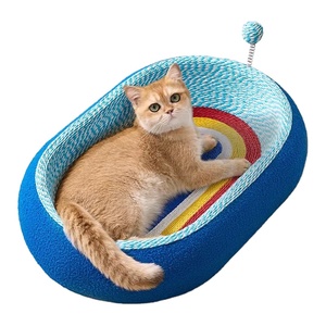 Bed Scratch <b>Board</b> All-in-one Four Seasons Universal Large Size Sisal Wear-resistant Non-shedding Oval Shape Sleeping - Product Image 1