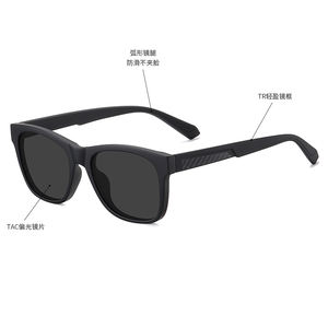 Lunettes de soleil polarisées de haute qualité, vente en gros, logo personnalisé, lunettes pour homme, monture TR90 - Product Image 6