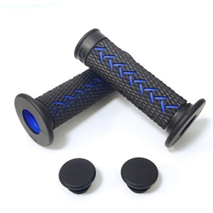 Poignées de guidon de moto en caoutchouc antidérapantes, design diamant, pour cruisers, pièces de rechange SX 177 - Product Image 2