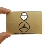 Carte NFC Métal - 85,6 X 54 mm - NFC213 - 188 octets - Couleur Or
