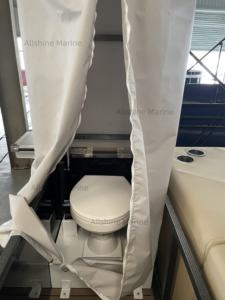 Bateau ponton en aluminium de 25ft 7.6m pour la fête flottante de pêche de passager de <span class=keywords><strong>taxi</strong></span> de lac avec le moteur hors-bord de coque d'EVA pour des loisirs sportifs - Product Image 2