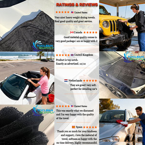 Asciugamano in Panno di Microfibra con Personalizzazione all'Ingrosso, Panni per la Pulizia dell'Auto in Microfibra di Alta Qualità, Asciugamano ad Asciugatura Rapida con Trama Nanotech - Product Image 4