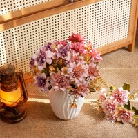 Fleur artificielle transfrontalière Rafina Xiaoli Chrysanthème, décoration d'intérieur, fleur à tenir, rose murale, fausse fleur, panier