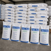 Acide citrique de qualité alimentaire 77-92-9, additifs alimentaires, acide citrique monohydraté/anhydre, marque WMK, pureté 99,5 %, blanc, en stock