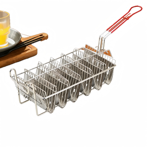Utensilios de Cocina - <span class=keywords><strong>Tacos</strong></span> Mexicanos, Tortillas, Sushi, Cestas para Freír, Moldes para Freír, Panqueques Finos en Forma de V, Colador de Acero Inoxidable - Product Image 2