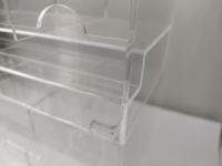 Boîte de rangement en acrylique pour boosters de cartes à collectionner, en Perspex de 3 mm, utilisée pour la publicité