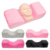 Coussin ergonomique en mousse à mémoire de forme en U pour extension de cils, idéal pour salon de beauté