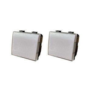 Interrupteurs muraux Gloca 2 Gang 2P en plastique, installation facile, compatibles avec la série Matix - Product Image 1