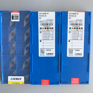 Insertos para Torno CNC Korloys VCGT160408-AK H01, Acero Inoxidable Cuadrado con Recubrimiento PVD, Herramientas de Corte Personalizables OEM - Product Image 5