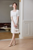 Tenue professionnelle pour femmes, uniforme de travail pour la réception d'hôtel, ensemble de robes pour l'hôtellerie, le service client et le bureau
