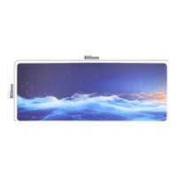Tapis de souris de jeu en caoutchouc personnalisé Purple Cloud Gamer 800x300mm, design par sublimation de couleur pour le bureau et la maison