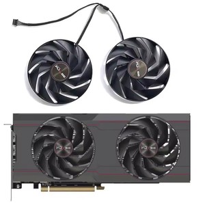 พัดลม GPU <span class=keywords><strong>RX6750</strong></span> 0.45A DC 12V 95มม. FD10015M12D 4PIN สำหรับการ์ดจอแซฟไฟร์พัลส์ AMD Radeon RX 6750 XT - Product Image 1