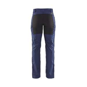 BLAKLADER - 715918458999C30 Pantalones de servicio para mujer elásticos Azul marino/Negro-PANTALÓN DE TRABAJO EAN 7330509499351 - Product Image 2