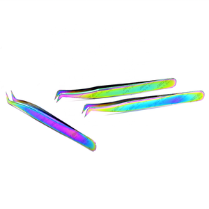 Nuevas pinzas para pestañas de etiqueta privada, pinzas para extensión de pestañas, empuñaduras de puntas de fibra personalizadas, pinzas para pestañas con punta de fibra de volumen recto - Product Image 5