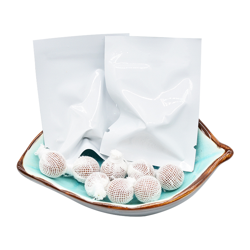 1 pz/sacchetto in alluminio bianco senza etichetta