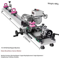 Tour à métaux électrique manuel FS-7075G avec moteur à balais et sans balais, avec banc en fonte pour la réparation de queues de billard