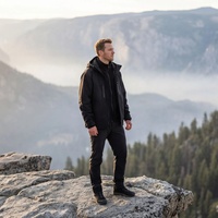 Veste longue unisexe 3-en-1 imperméable coupe-vent à capuche zippée en softshell, fonctionnelle pour l'extérieur, designs tendance, stock usine