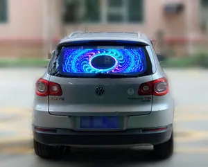 Hbyled Signic transparente giratoria Led coche ventana pantalla de publicidad Digital Pantalla de texto