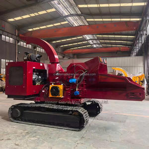 Broyeur de bois forestier hydraulique diesel en acier avec boîte de vitesses et moteur - Product Image 1