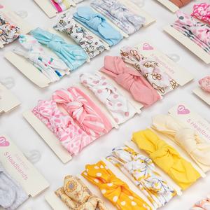 Ensemble de 5 bandeaux en tissu doux antidérapants à nœud papillon, adaptés à la vie quotidienne des bébés, aux fêtes et aux séances <span class=keywords><strong>photo</strong></span> - Product Image 2