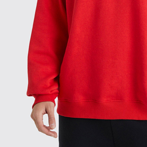 Sudadera Oversize para Hombre, de Algodón Grueso con Forro Polar, Cuello Redondo, Personalizable con Logotipo, Estilo Urbano, Sudadera con Capucha Oversize Lisa - Product Image 4