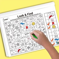 Bloc d'autocollants à chercher et trouver sur le thème des animaux, bloc d'activités à colorier et à assortir, jouets éducatifs créatifs pour enfants