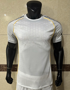 Nhà cung cấp vải Jacquard co giãn 2025 Áo bóng đá kiểu mới thấm hút mồ hôi, chất liệu <span class=keywords><strong>polyester</strong></span> <span class=keywords><strong>100</strong></span>%, dành cho nữ, màu trắng - Product Image 5