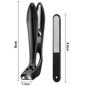 Coupe-<span class=keywords><strong>ongles</strong></span> à tête inclinée (lot de 2) avec récupérateur et lime à <span class=keywords><strong>ongles</strong></span>, <span class=keywords><strong>pour</strong></span> <span class=keywords><strong>ongles</strong></span> épais et grands, avec une large ouverture de mâchoire - Product Image 5
