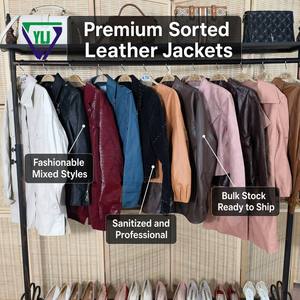 Giacche in Pelle di Seconda Mano Premium all'Ingrosso, Stili Misti per Uomo e Donna, Cappotti Sottili in Pelle, Fornitura in Lotti - Product Image 1
