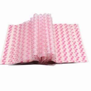 Hojas de Papel Encerado con Patrón de Corazones Rosados, Resistentes a la Grasa, para Envolver Alimentos, Forro para Cestas de Picnic - Product Image 3