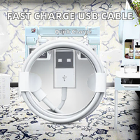 Câble de données USB de charge rapide 2.4A de haute qualité pour téléphones 14 13 Pro Max 11 X XR XS 8 7 6 6s, banques d'alimentation, ordinateurs, montres connectées