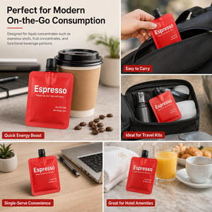 Sacchetto Professionale da 30ml per Caffè Espresso Liquido, Busta Portatile con Beccuccio per Concentrato di Caffè - Product Image 3