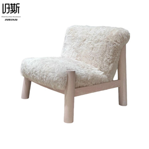 Set di Poltrona <span class=keywords><strong>e</strong></span> Divano Ergonomici di Lusso in Lana Color Crema, Fatti a Mano, Morbidi, per Soggiorno, Ufficio, Hotel <span class=keywords><strong>e</strong></span> Palestra - Product Image 1
