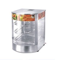 Vitrine chauffante portable électrique isolée pour la restauration commerciale, idéale pour les tartes et les aliments