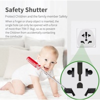Adaptateur de prise universel Worldplug pour voyage, 3 broches type J 10A SDK
