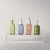 Flacons de sérum en verre durables avec couvercle en aluminium, emballage cosmétique pour un stockage à long terme, flacons de sérum en verre vides avec compte-gouttes