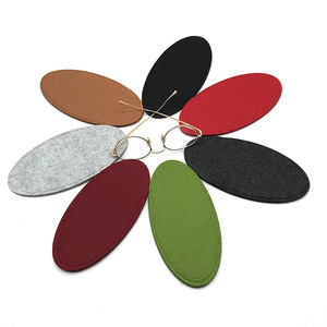 Étui à lunettes ovale en feutre créatif, personnalisable, sac de rangement pour lunettes décontracté et élégant, pochette de voyage pour lunettes. - Product Image 5