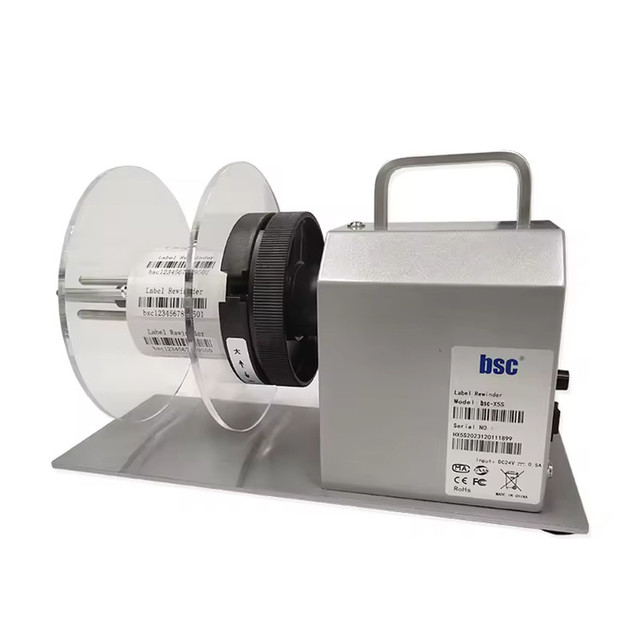 Automatic Label Rewinder for Thermal Printer, Barcode Sticker, Tag and Shipping Label