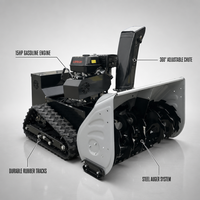 Robot souffleuse à neige électrique télécommandée, motorisée, avec engrenages, roulements, alimentée par batterie, sur chenilles, autonome, pour routes, maisons et usage commercial