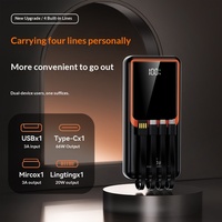 Batterie externe portable 22,5 W à charge ultra-rapide, 10000 mAh, avec câble intégré, haute capacité, personnalisable avec logo – Offre Spéciale