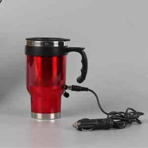 Vasos Eléctricos para Calentar Bebidas en el Auto, Modernos y Creativos, de Doble Pared, Acero Inoxidable, Aislamiento al Vacío, Antiderrames, Regalo para Viajes y Uso al Aire Libre - Product Image 6