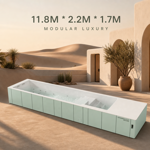 <span class=keywords><strong>Piscine</strong></span> hors sol en fibre de verre de 40 pieds, compacte et optimisée pour l'espace, avec terrasse intégrée, <span class=keywords><strong>kit</strong></span> de <span class=keywords><strong>piscine</strong></span> robuste pour les jardins de villas modernes - Product Image 1