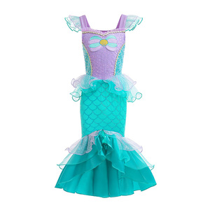 Disfraces <span class=keywords><strong>de</strong></span> princesa Ariel <span class=keywords><strong>para</strong></span> niñas, vestido <span class=keywords><strong>de</strong></span> sirena <span class=keywords><strong>para</strong></span> niñas, ropa <span class=keywords><strong>de</strong></span> Halloween - Product Image 2