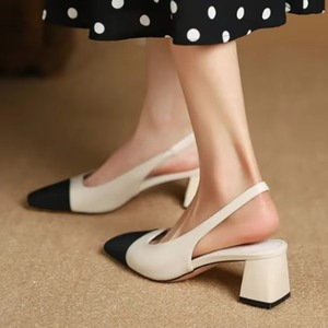 Sandalias de Tacón Alto con Tira en el Tobillo y Diseño Multicolor, Elegantes Zapatos de Vestir con Punta Redonda para Fiesta - Product Image 5