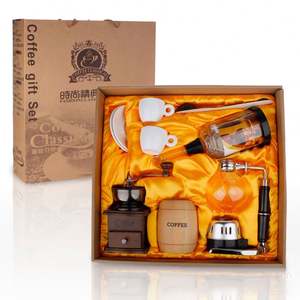 Juegos de regalo de café Diy, molinillo de café Manual de lujo de primera calidad tazas cuchara almacenamiento de granos mejores regalos para recuerdos de boda familiar/ - Product Image 2