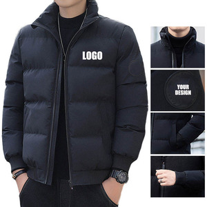 Manteaux en duvet surdimensionnés pour hommes légers et résistants à l'eau avec logo personnalisé en gros - Product Image 3