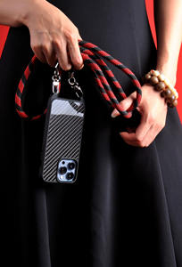 Étui Diagonal en Fiber de carbone pour téléphone <span class=keywords><strong>portable</strong></span>, housse de protection antichute en Fiber de carbone véritable pour Iphone14 Pro Max - Product Image 2