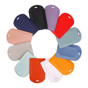 Étiquette de bagage transfrontalière en cuir PU pour affaires, anti-perte, avec nom de marque, pour bagages à main et à roulettes, identification de voyage - Product Image 3